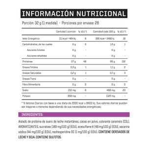 Proteina aislada isoport sabor mousse de chocolate 2.05 LB (930 GRS)