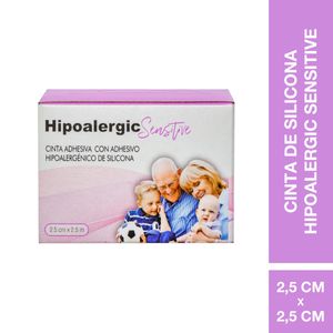 Cinta adhesiva de silicona sensitive 2.5cm x 2.5m (1 rollo)