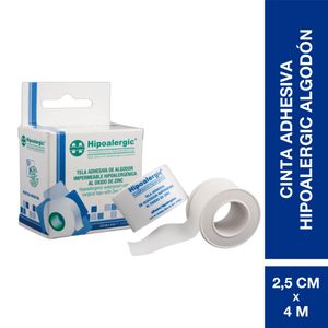 Cinta adhesiva impermeable de algodón 2.5cm x 4m (1 rollo)