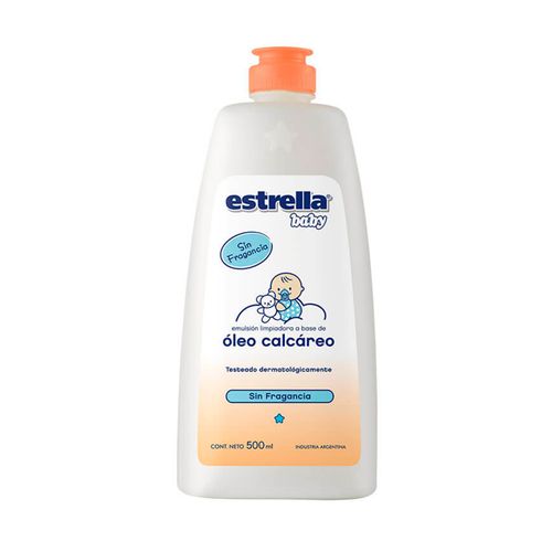 Baby oleo calcareo 500 ml sin fragancia con extracto de algodon
