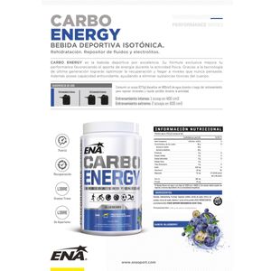 Bebida energética carbo energy blueberry 540 grs