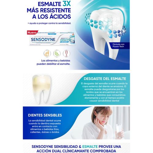 Pasta dental sensibilidad y esmalte blanqueador 100 gr