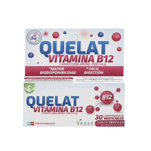 Vitamina b 12 (30 comprimidos masticables)
