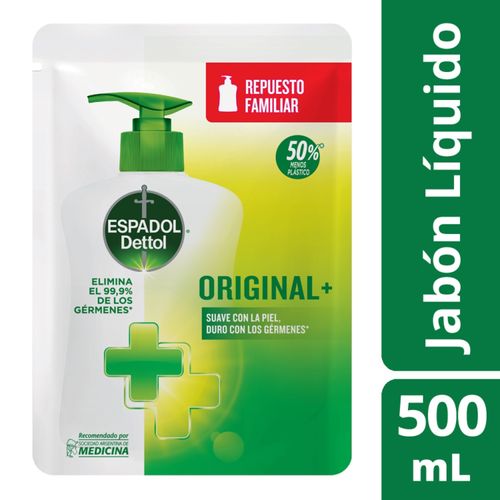 Jabón liquido antibacterial original repuesto 500 ml