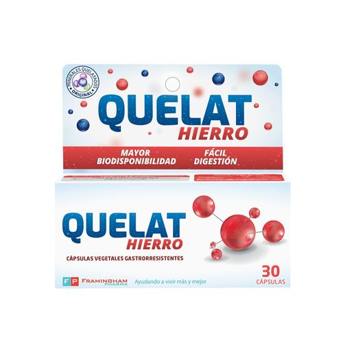 Suplemento dietario hierro (30 cápsulas vegetales)