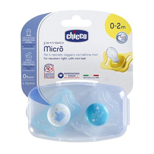 Chupete recien nacido physio micro boy 2 un (0-2 meses)