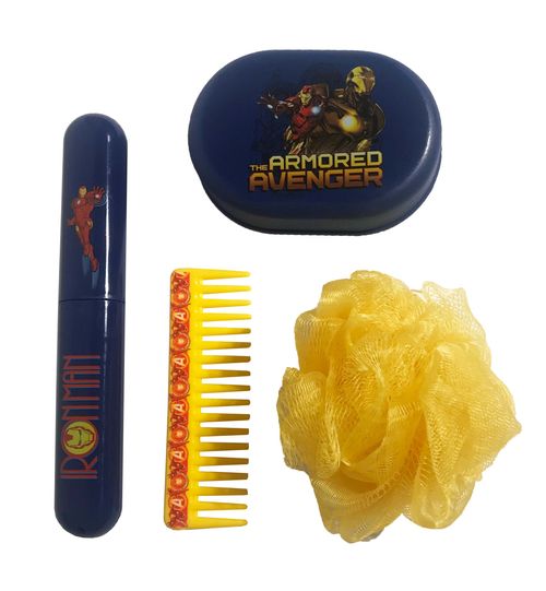 Set de baño (estuche + esponja + peine + jabonera + lima)