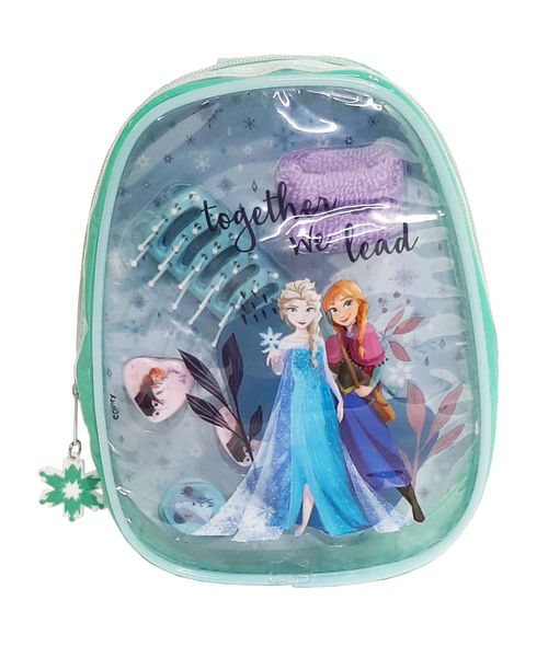 Set de accesorios de pelo (mochila + peine + colita + hebilla)
