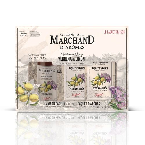Pack maison verbena & limon(home spray + 2 sobres)