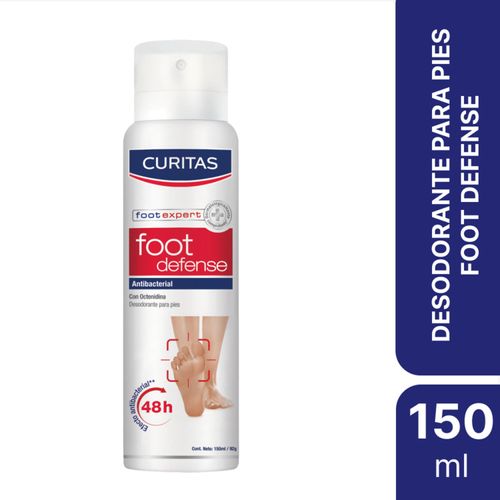 Desodorante para pies foot defense efecto antibacterial 48 horas