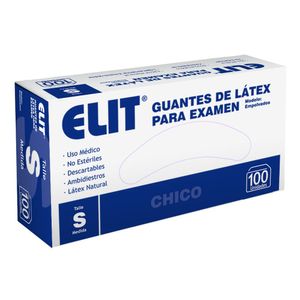 Guantes de látex para exámen talle small/chico 100 (unidades)
