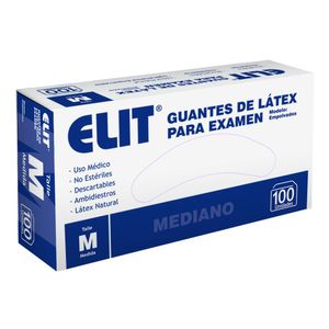 Guantes de látex para exámen talle medium/mediano 100 (unidades)
