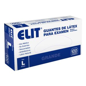 Guantes de látex para exámen talle large/grande 100 (unidades)