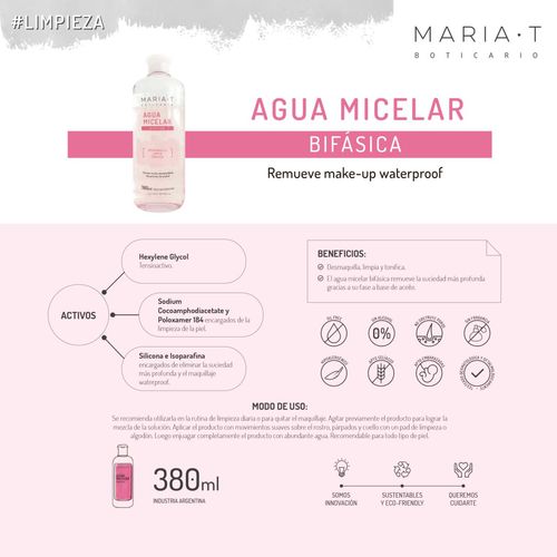 Agua micelar todo en 1 380 ml