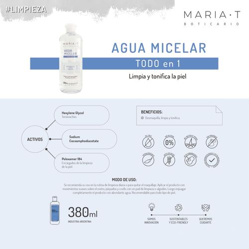 Agua micelar bifásica 380 ml