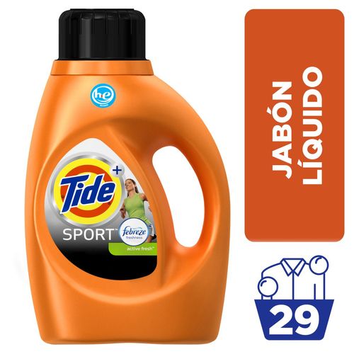 Jabón líquido para ropa con febreze sport (29 lavados)