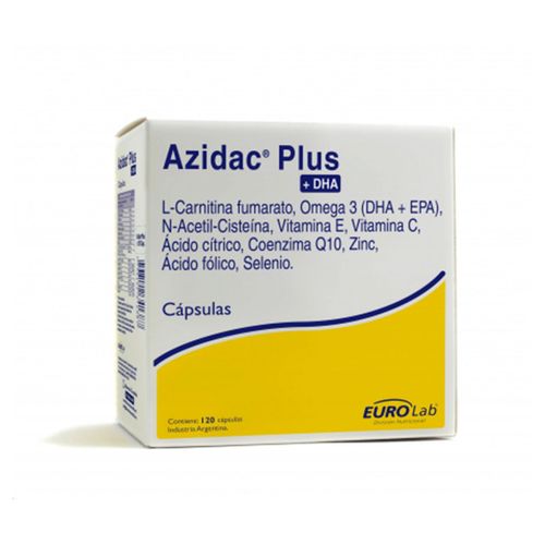 Azidac plus dha fertilidad masculina 120 cápsulas