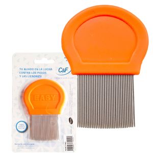 Peine pediculosis mango de plástico