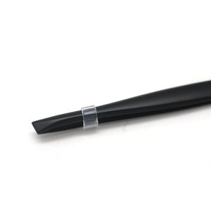 Pinza de depilar punta inclinada negro mate 8.5cm