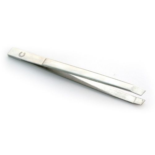 Pinza de depilar punta sesgada