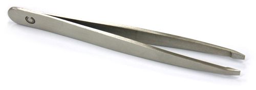 Pinza satinada 9 cm punta chata