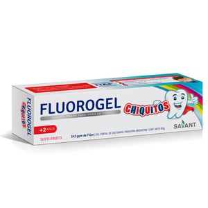 Gel dental con fluor chiquitos tutti frutti por 60 gr.