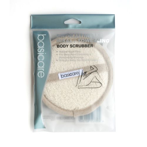 Esponja de baño de sisal y toalla
