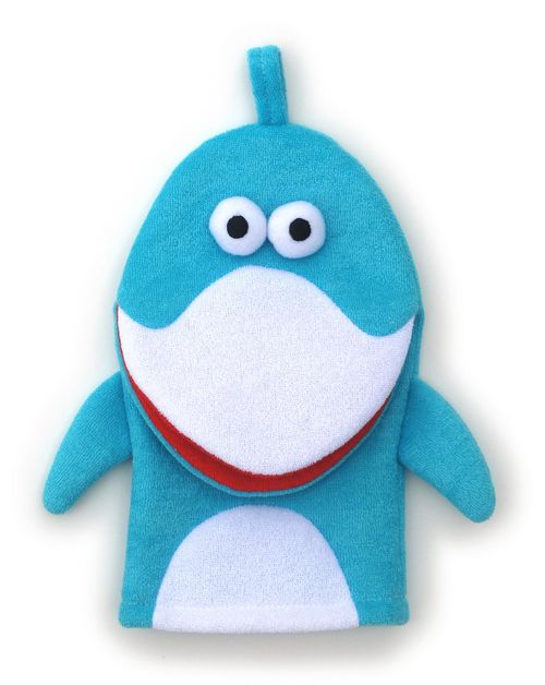 Manopla de baño para niños (delfin)