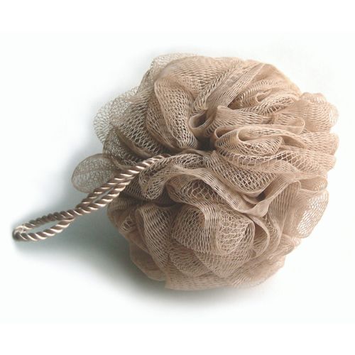 Pompon de baño de lujo con cordon (beige)