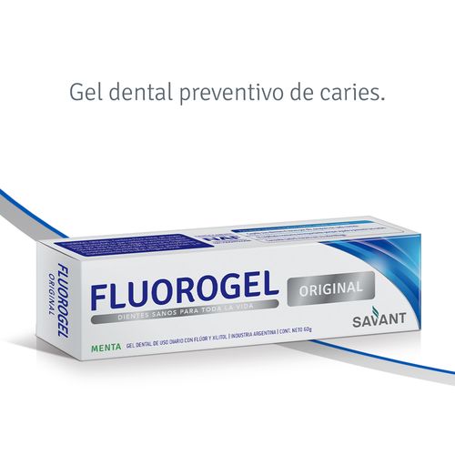 Gel dental con fluor original menta 60 gr (pack 2 unidades)