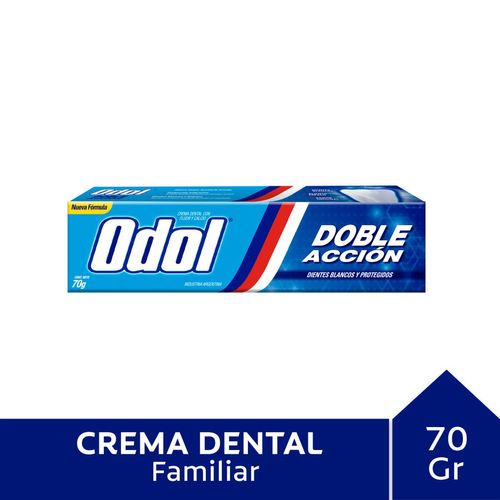 Pasta dental doble accion 70 grs