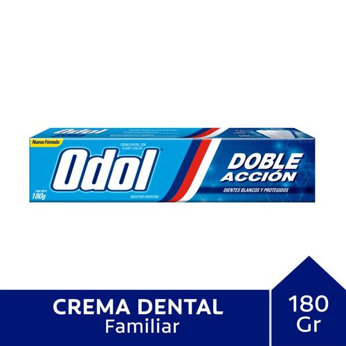 Pasta dental doble accion 180 grs