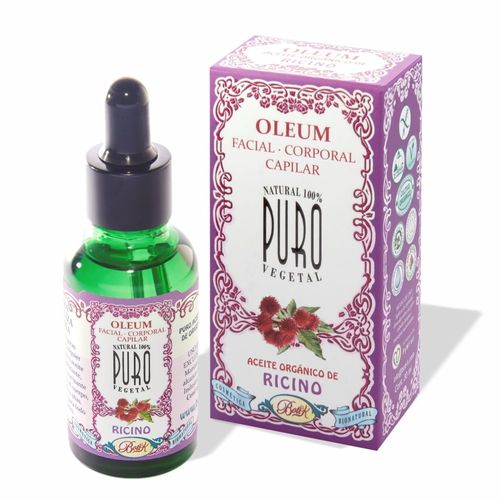 Oleo puro vegetal organico de ricino facial corporal 30 ml