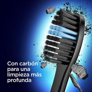 Cepillo dental suave indicator black charcoal (2 unidades)