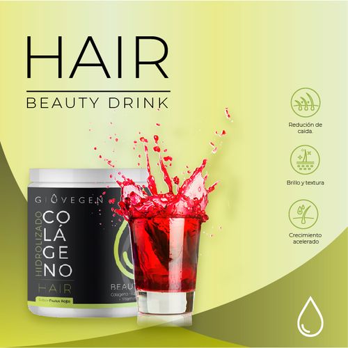 Suplemento colageno hair frutos rojos 180 gr