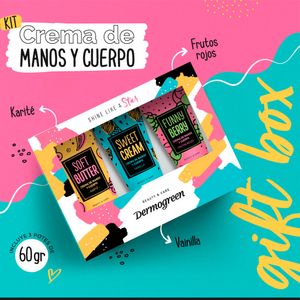 Giftbox crema manos y cuerpo (3 x 60 gr)