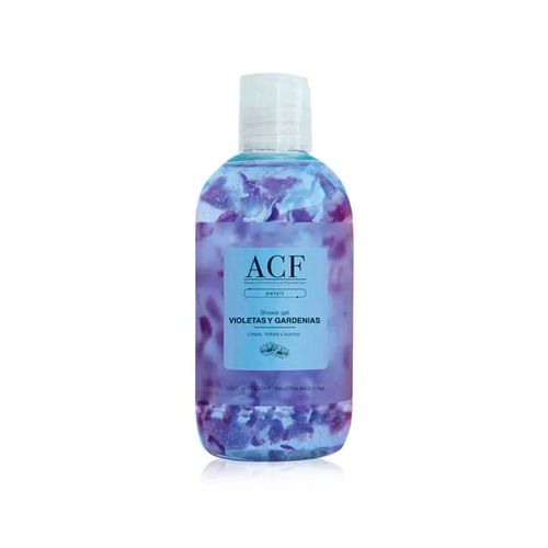 Set petals violetas y gardenias (shower gel + jabon liquido)