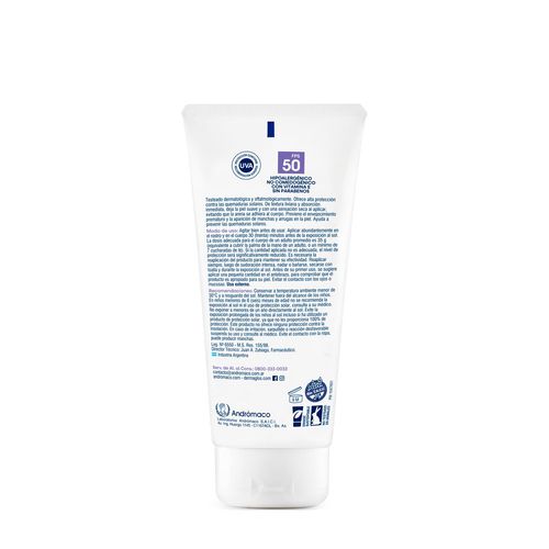 Protector solar fps50 efecto seco crema 180 gr