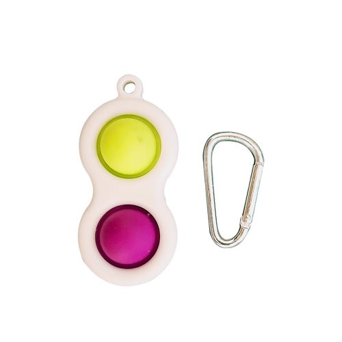 FIDGETS TOYS SILICONA 2 PIEZAS LLAVERO