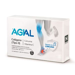 Colágeno tipo II - cúrcuma y vit c (30 comprimidos)