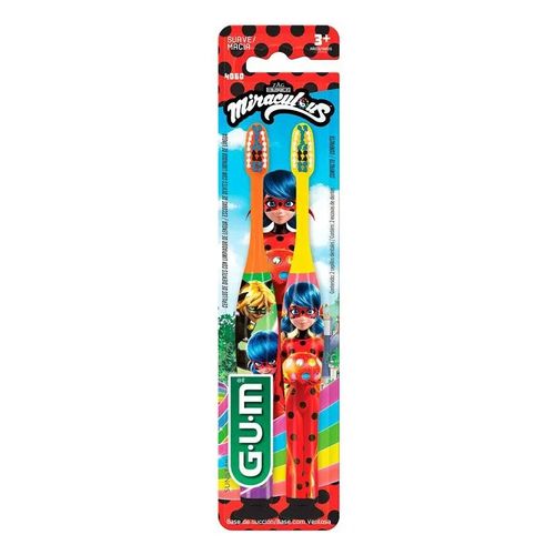 Cepillo dental miraculous ladybug suave (2 unidades)