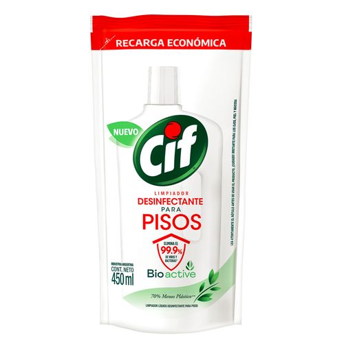 Limpiador pisos desinfectante repuesto 450 ml