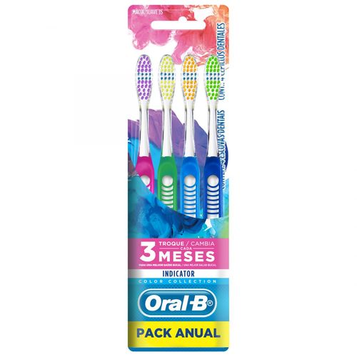 Cepillo dental indicator clásico 35s (4 unidades)