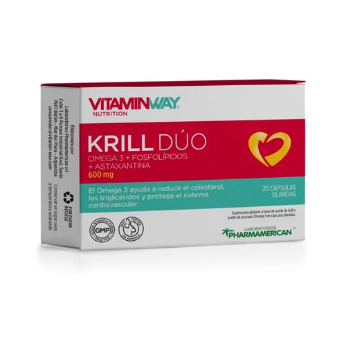 Suplemento nutricional krill dúo (20 cápsulas)
