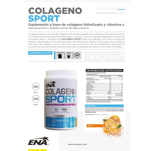 Suplemento a base de colágeno hidrolizado 407 grs