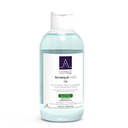 Acneique solución micelar h2o nf piel grasa 245 ml