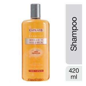 Shampoo brillo y volumen línea protección 420 ml