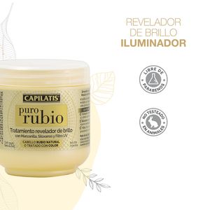Tratamiento revelador de brillo línea puro rubio 200 gr