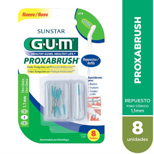Repuesto interdental 414 fino cónico (8 unidades)