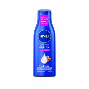 Crema corporal hidratante milk nutritiva 5 en 1 piel extra seca 250 ml